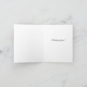 Carte pour notes classique en fleurs d'Apple rose (Intérieur)