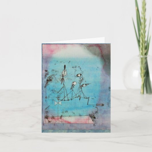 Carte pour notes-classique/Vintage-Paul Klee 11 (Devant)