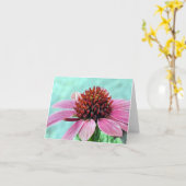 Carte pour notes - Confleur rose (Fleur jaune)