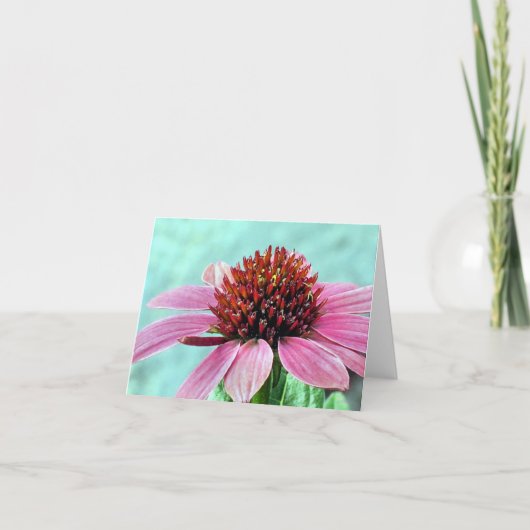 Carte pour notes - Confleur rose (Devant)