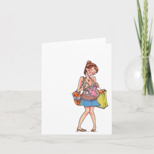 Carte pour notes d'achat des femmes enceintes