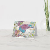 Carte pour notes d'aigle blanc à l'intérieur (Devant)