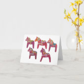 Carte pour notes Dala Horse (Fleur jaune)