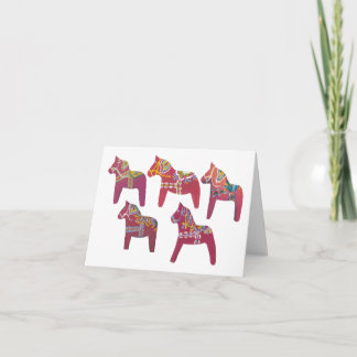Carte pour notes Dala Horse