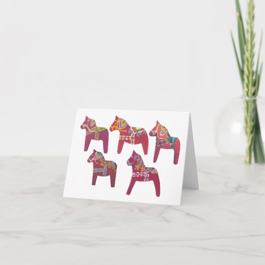 Carte pour notes Dala Horse (Devant)