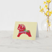 Carte pour notes Dala Horse Collecteurs (Fleur jaune)