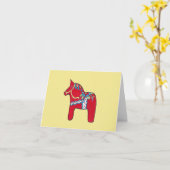 Carte pour notes Dala Horse Collecteurs (Fleur jaune)