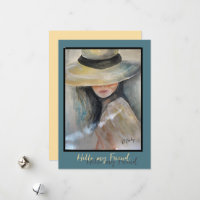 Carte pour notes d'amis