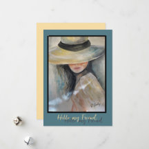 Carte pour notes d'amis