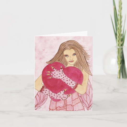 Carte pour notes d'amour (Devant)