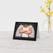 Carte pour notes d'ange de guerrier de gardien (Fleur jaune)