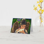 Carte pour notes d'ange de Natif américain (Fleur jaune)