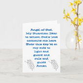 Carte pour notes d'ange gardien (Fleur jaune)