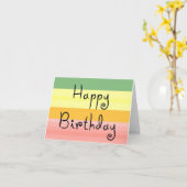 carte pour notes d'anniversaire heureux (Fleur jaune)