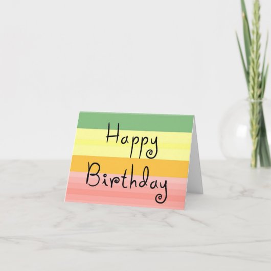 carte pour notes d'anniversaire heureux (Devant)
