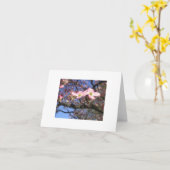 Carte pour notes d'arbre de cornouiller (Fleur jaune)