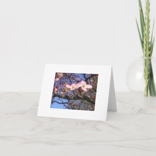 Carte pour notes d'arbre de cornouiller (Devant)