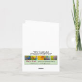 carte pour notes d'art Abstrait "rose" (Dos)