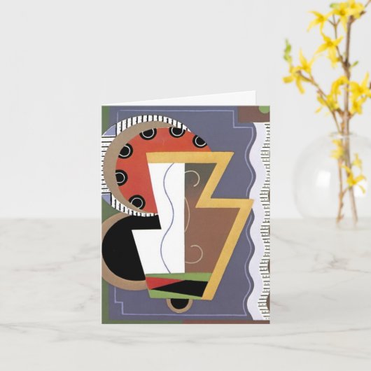 Carte pour notes d'art déco (Fleur jaune)