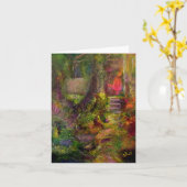 carte pour notes d'art "Le Cottage" (Fleur jaune)