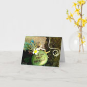 Carte pour notes d'art photo Plumeria (Fleur jaune)