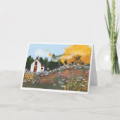 Carte pour notes d'automne plié (Devant)