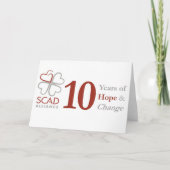 carte pour notes de 10 ans (Devant)