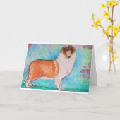 Carte pour notes de 4x6 de "Demuir" (Fleur jaune)