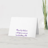 Carte pour notes de banc rustique (Dos)