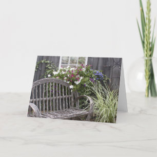 Carte pour notes de banc rustique
