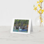 Carte pour notes de bateau d'art textile (Fleur jaune)