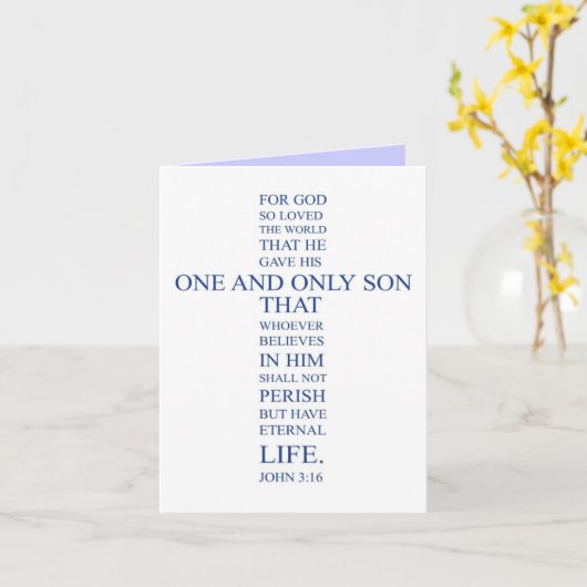 Carte pour notes de blanc de 3h16 de John (Fleur jaune)