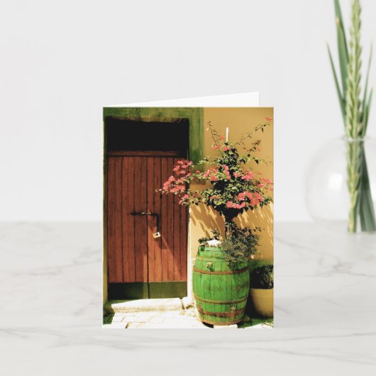 Carte pour notes de blanc de bouganvillée de (Devant)