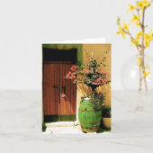 Carte pour notes de blanc de bouganvillée de (Fleur jaune)