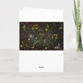 Carte pour notes de blanc de nuit étoilée de (Dos)