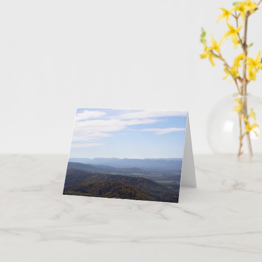 Carte pour notes de Blue Ridge Mountains (Fleur jaune)