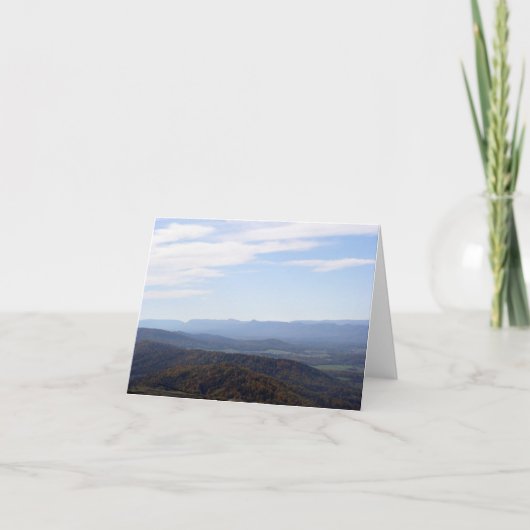 Carte pour notes de Blue Ridge Mountains (Devant)