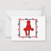 Carte pour notes de bonne humeur #5 (Noir rouge bl (Devant)