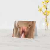 Carte pour notes de bouche d'éléphant (Fleur jaune)
