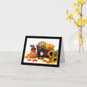 Carte pour notes de bouledogue français de (Fleur jaune)