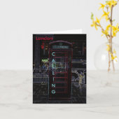Carte pour notes de cabine de téléphone de Londres (Fleur jaune)