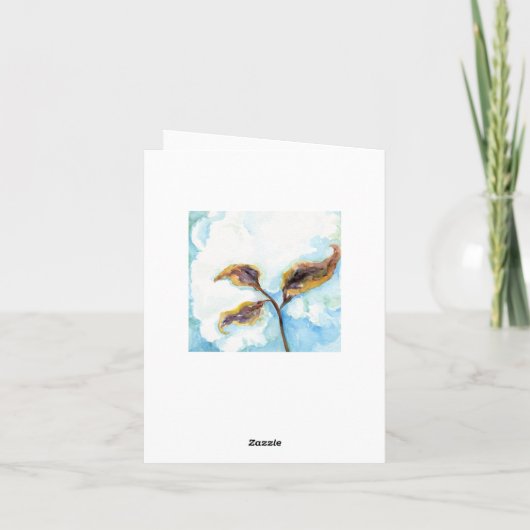 Carte pour notes de capsule de coton (Dos)