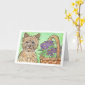 Carte pour notes de carte d'anniversaire de (Fleur jaune)
