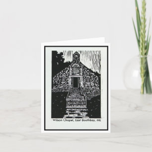Carte pour notes de chapelle de Wilson