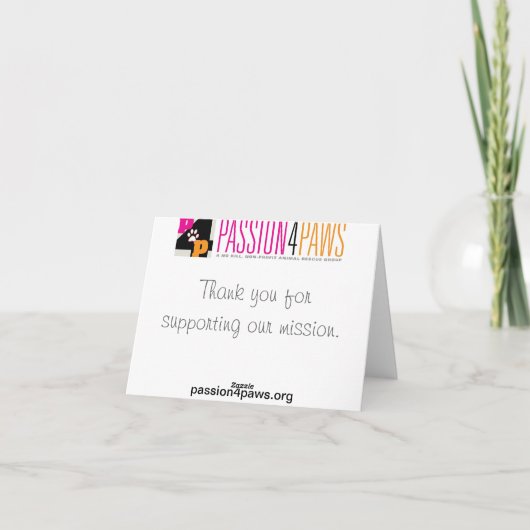 Carte pour notes de chaton de calicot (Dos)