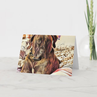 Carte pour notes de chien