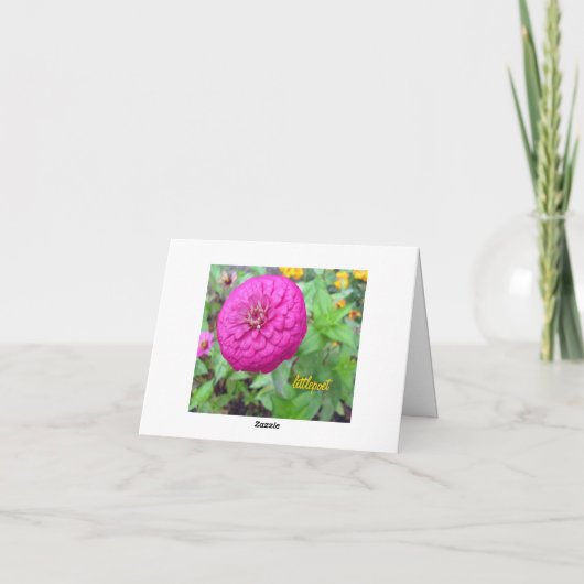 Carte pour notes de confiance… (Dos)