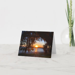 carte pour notes de coucher de soleil