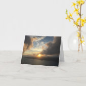 carte pour notes de coucher de soleil hawaïen (Fleur jaune)