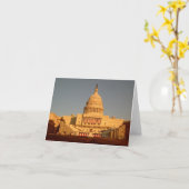 Carte pour notes de coucher du soleil de capitol (Fleur jaune)